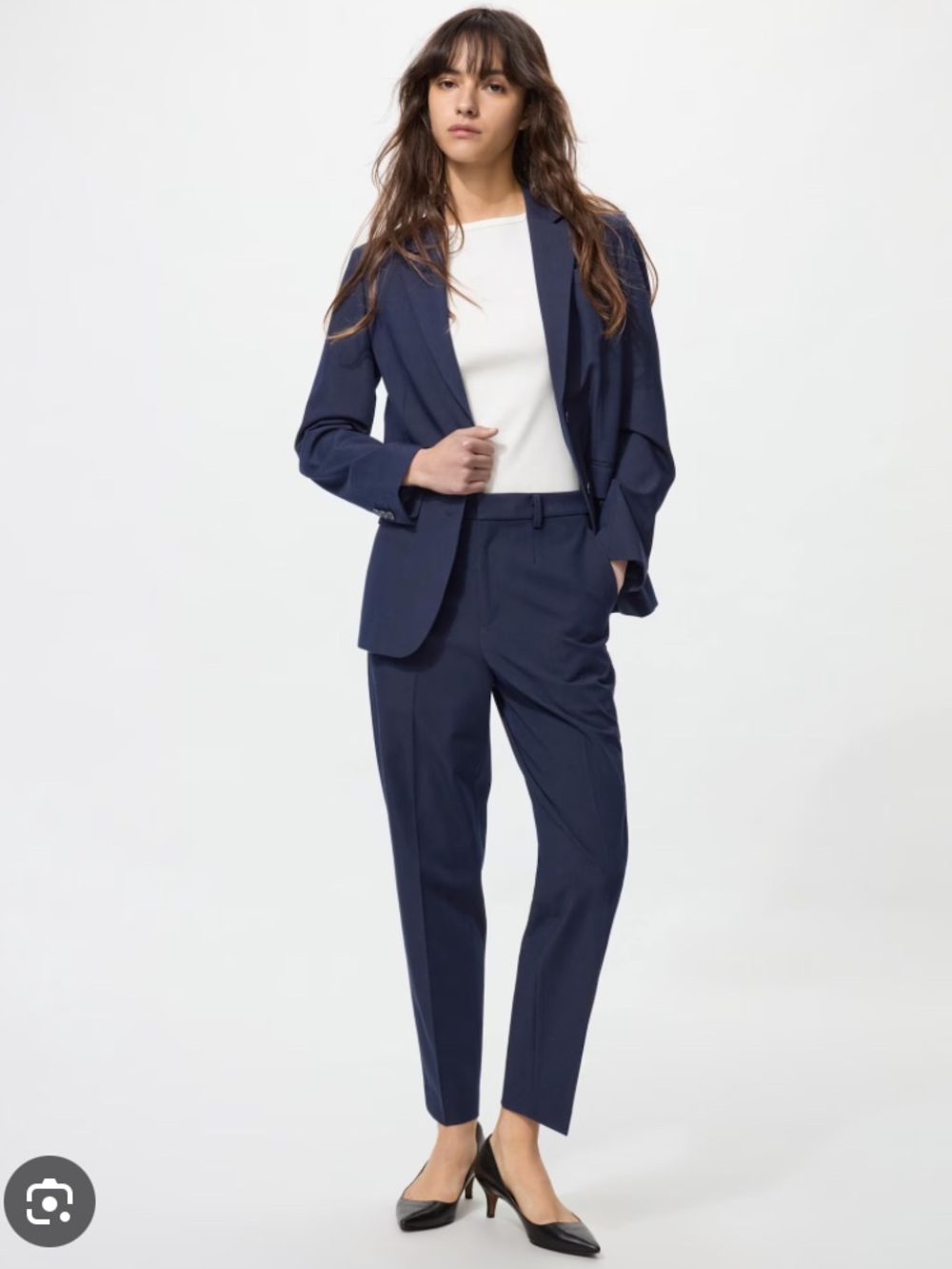 Uniqlo Smart Ankle Pants in Navy